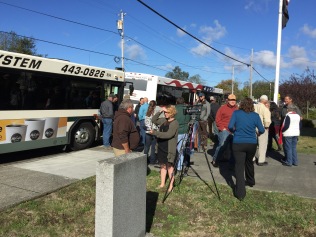 KIEM-TV interviewed attendees as they waited to board county buses for the Salt River Tour.
